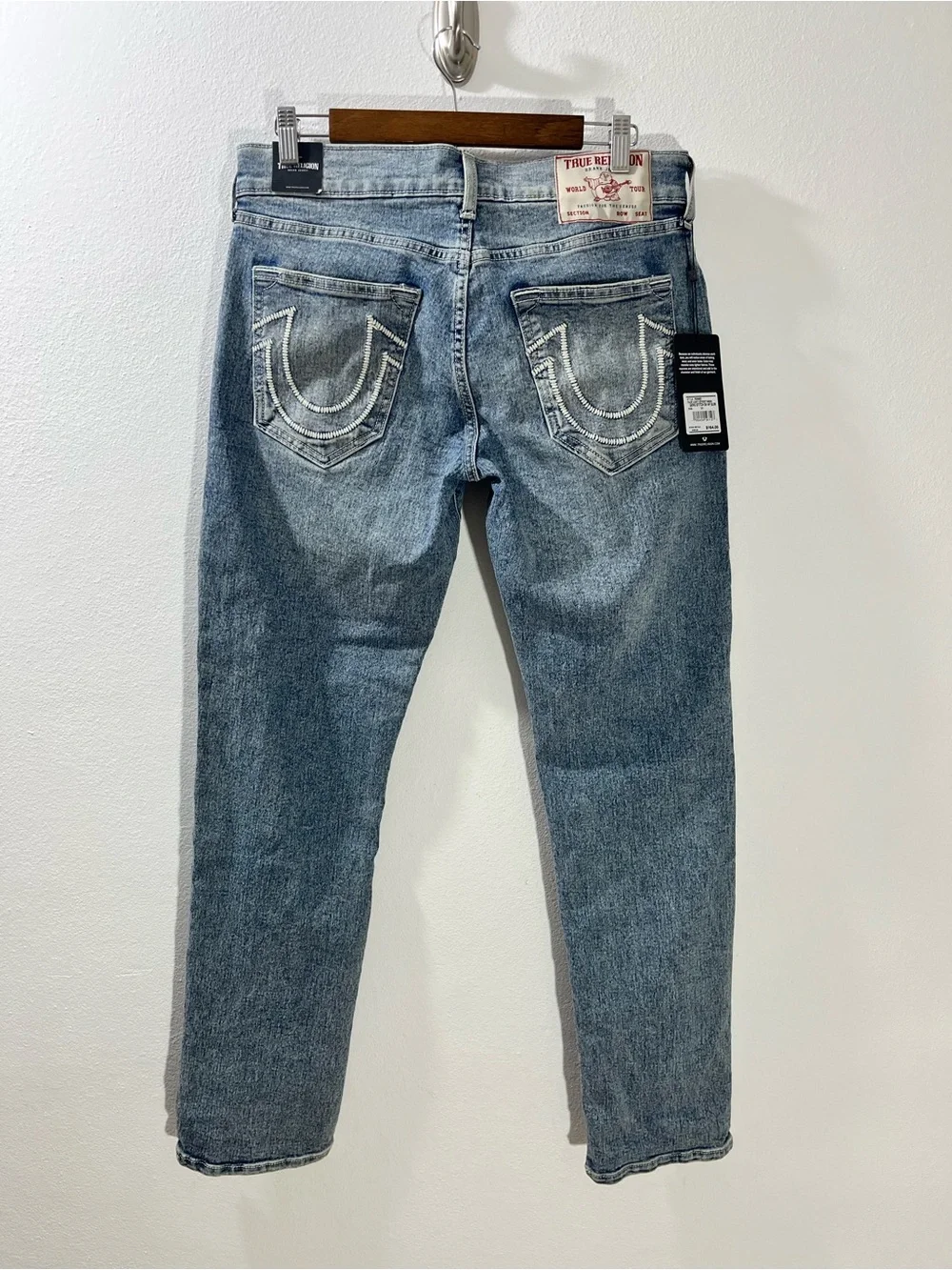 True Religion Geno Stich Slim Jeans Men's 31x32 Blue Relaxed New Odyssey Wash